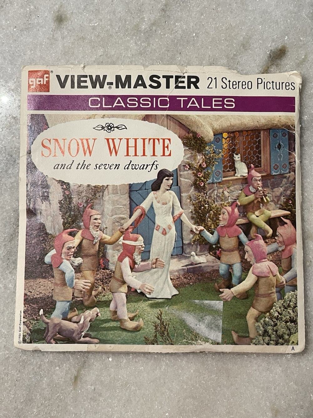 Viewmaster Snow White Seven Dwarfs Classic Tales Complete Package 1955